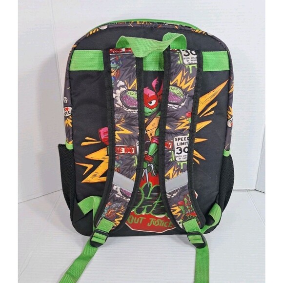Teenage Mutant Ninja Turtles 17" Backpack Bookbag TMNT Kids School Bag Laptop - Picture 3 of 8